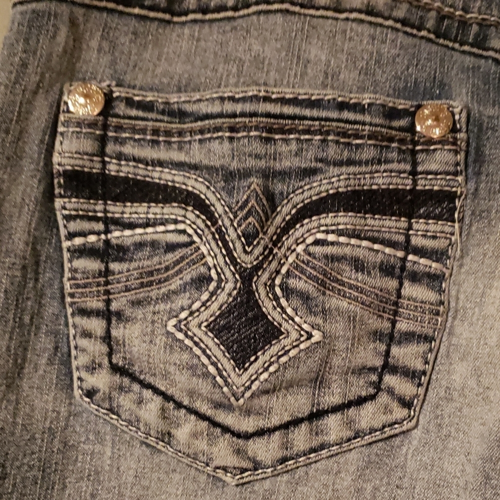 Angel's Jean's Cuffed Capris